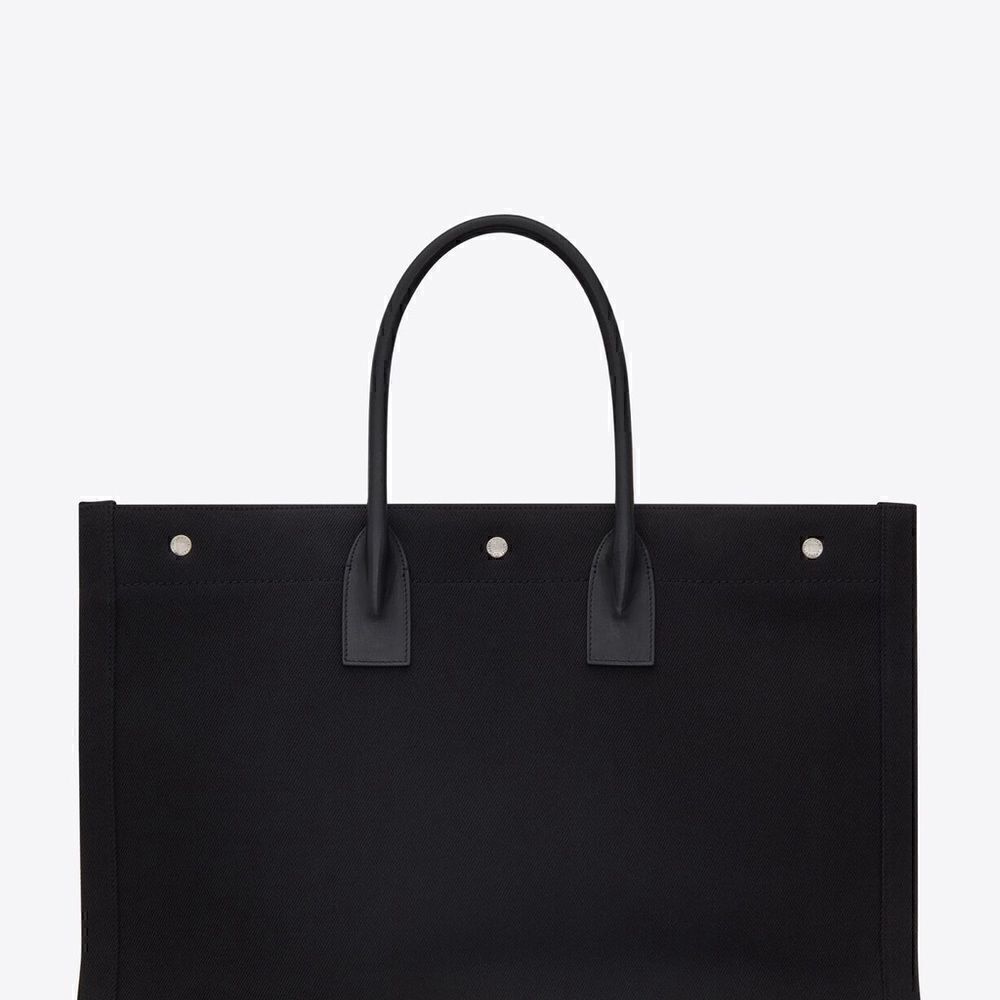 Saint Laurent Rive Gauche black and white tote bag purse brand new never used! - Picture 13 of 16